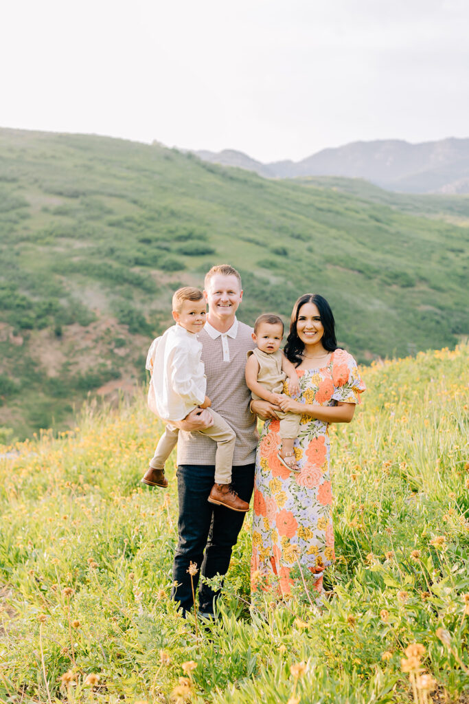 Flower Field Family Pictures | Salt Lake Photographer