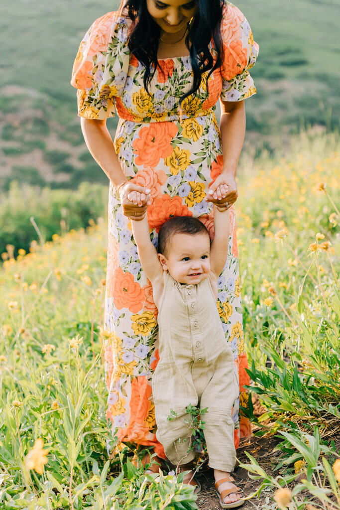 Flower Field Family Pictures | Salt Lake Photographer