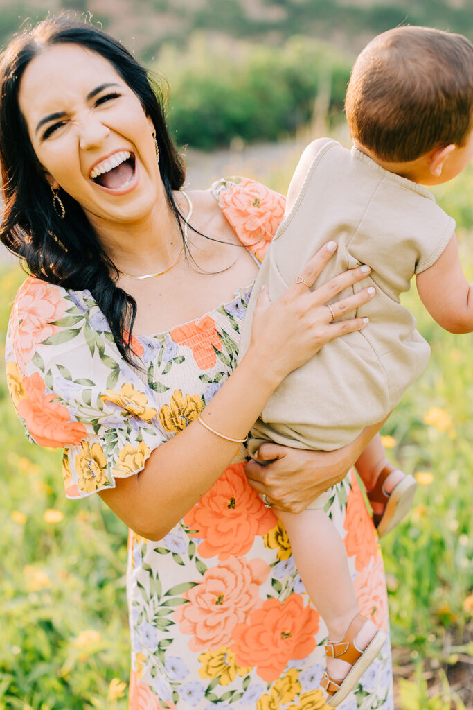 Flower Field Family Pictures | Salt Lake Photographer