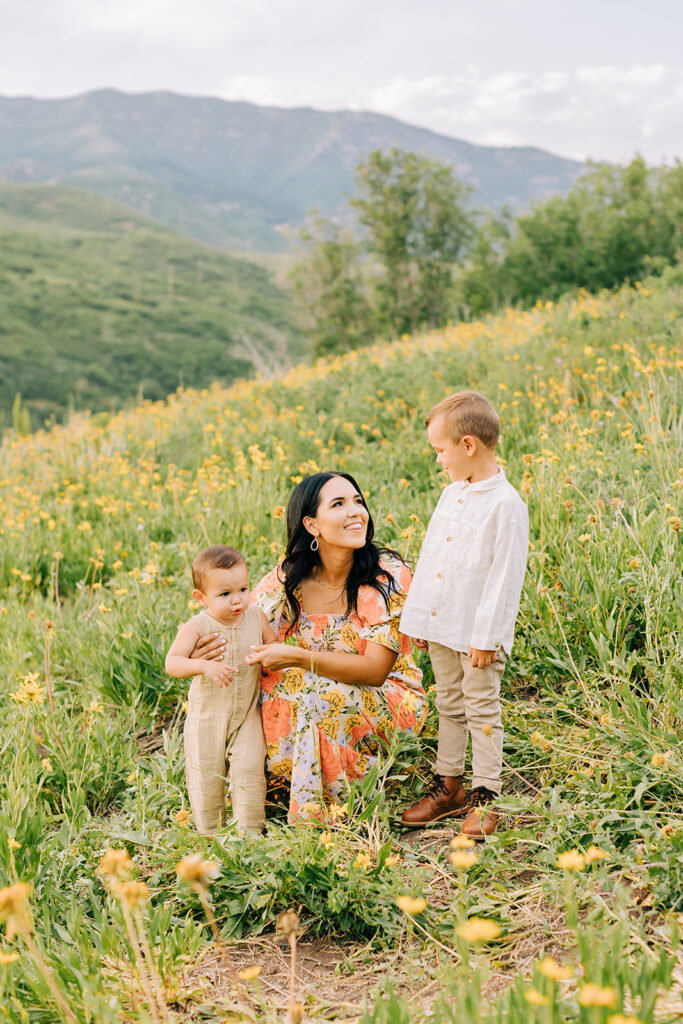 Flower Field Family Pictures | Salt Lake Photographer