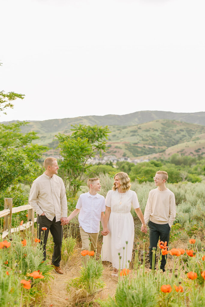 Alpine Poppy Field Family Pictures | Field Family