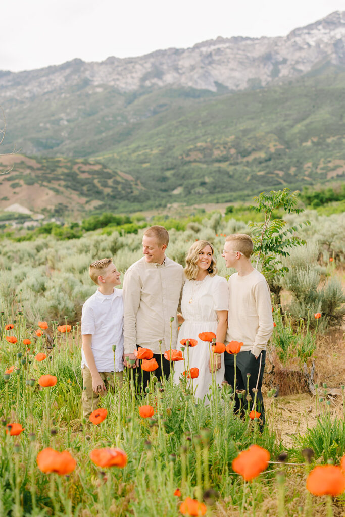 Alpine Poppy Field Family Pictures | Field Family