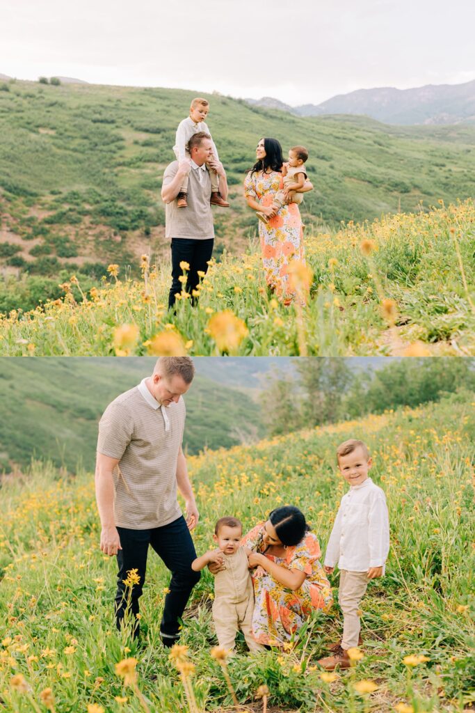 Flower Field Family Pictures | Salt Lake Photographer