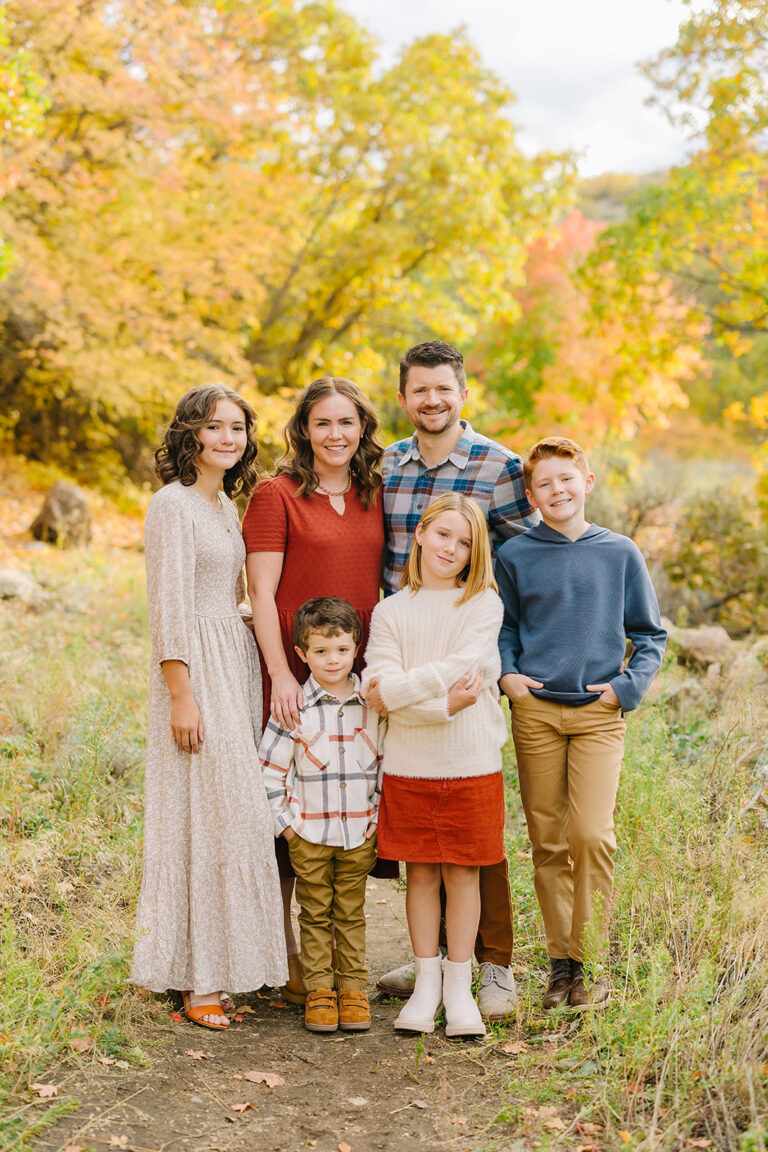 write a simple and informal blog post about a fall family session shot at Butterfield Canyon in Herriman Utah. The leaves were so beautiful, shades of yellow, orange, red and green. Include words: Butterfield Canyon Fall Family Pictures and Herriman Photographer