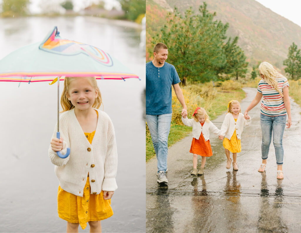 Rainy Fall Mini Session | Sandy Photographer