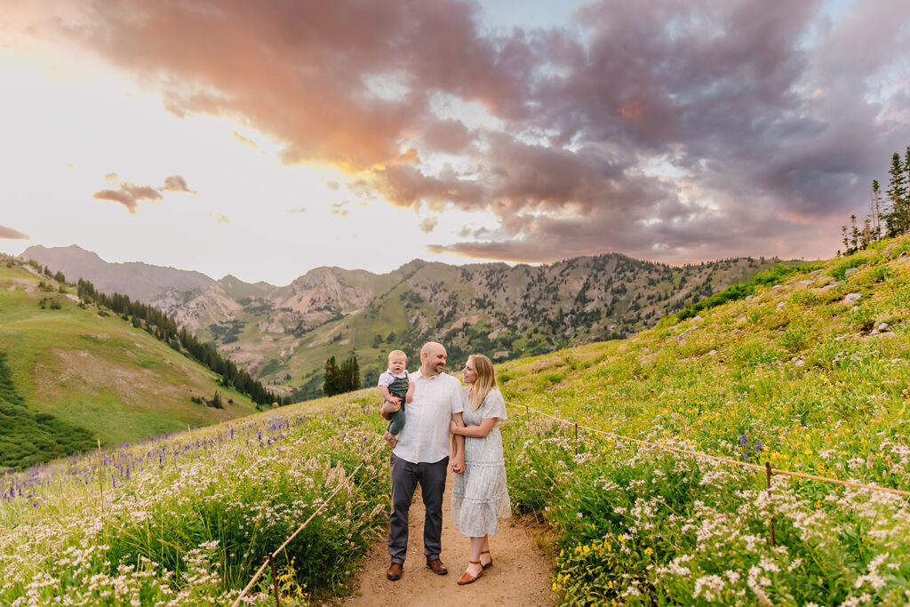 Rainy Albion Basin Family Pictures