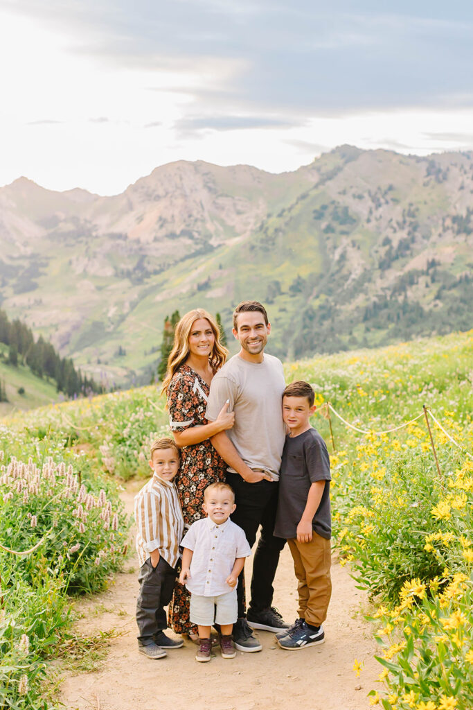 Wildflower Family Pictures | West Jordan Family Photographer