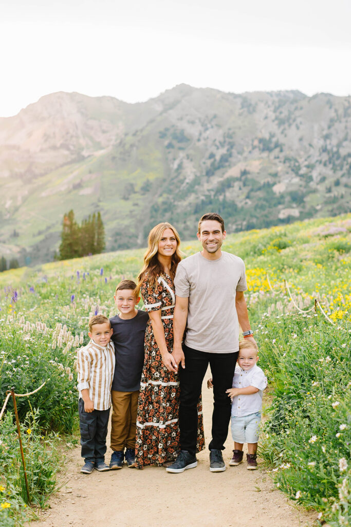 Wildflower Family Pictures | West Jordan Family Photographer