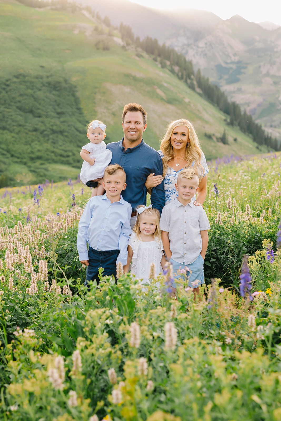 Albion Basin Flowers Family Session