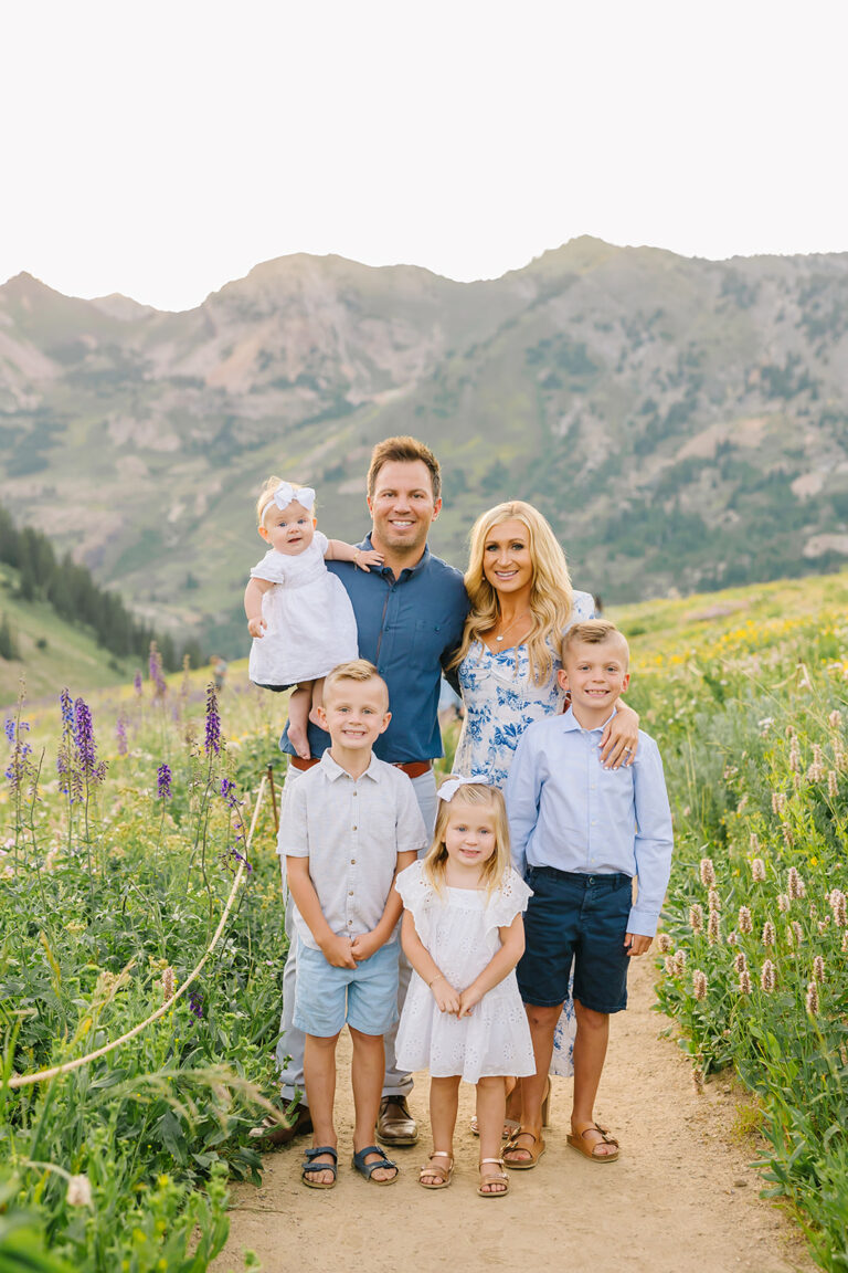 Albion Basin Flowers Family Session