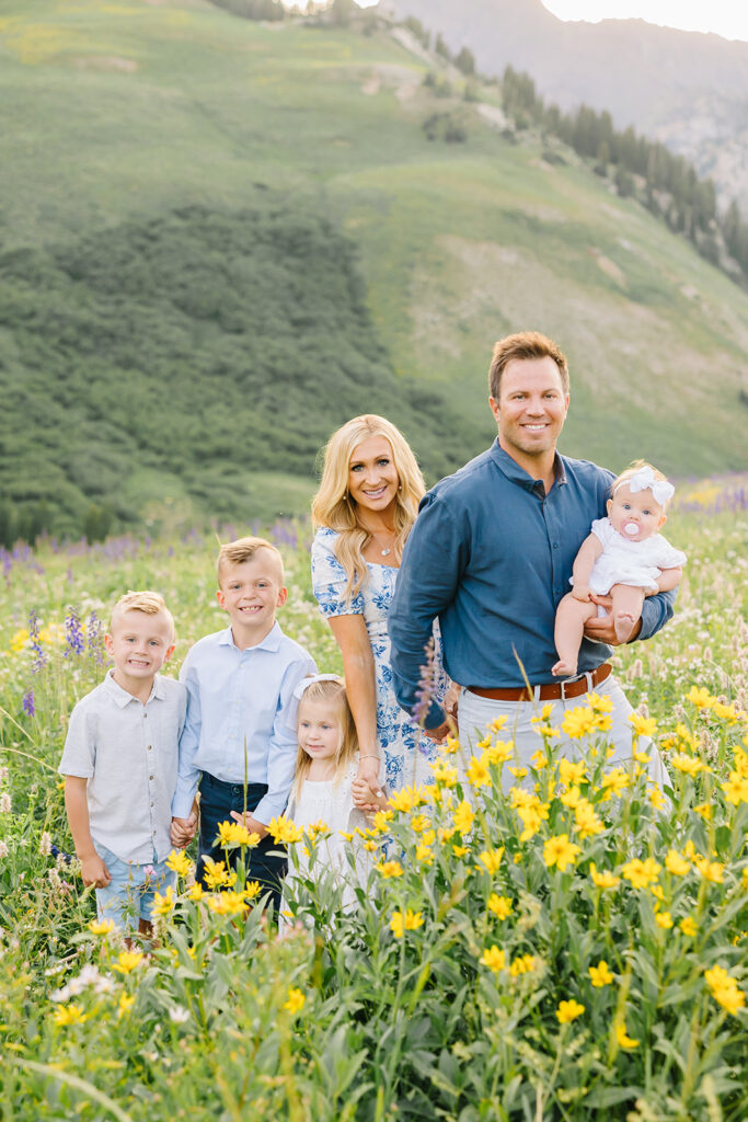 Albion Basin Flowers Family Session