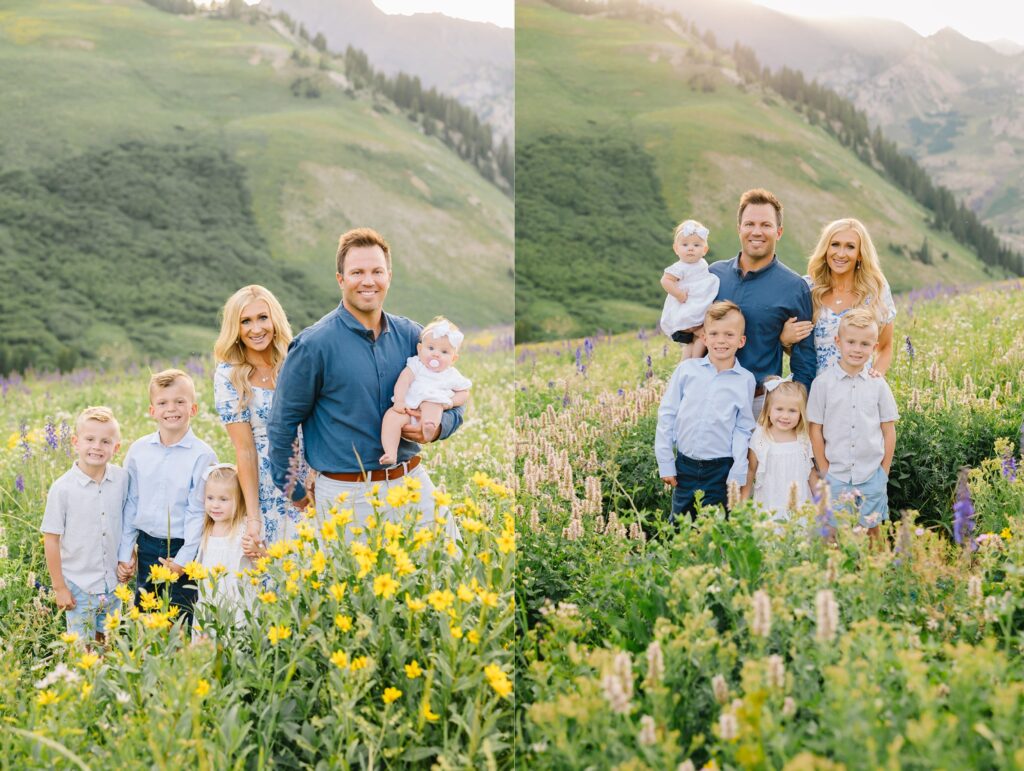 Albion Basin Flowers Family Session