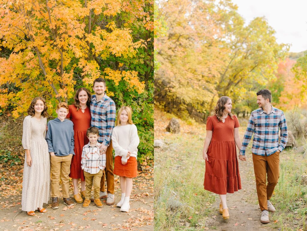 write a simple and informal blog post about a fall family session shot at Butterfield Canyon in Herriman Utah. The leaves were so beautiful, shades of yellow, orange, red and green. Include words: Butterfield Canyon Fall Family Pictures and Herriman Photographer