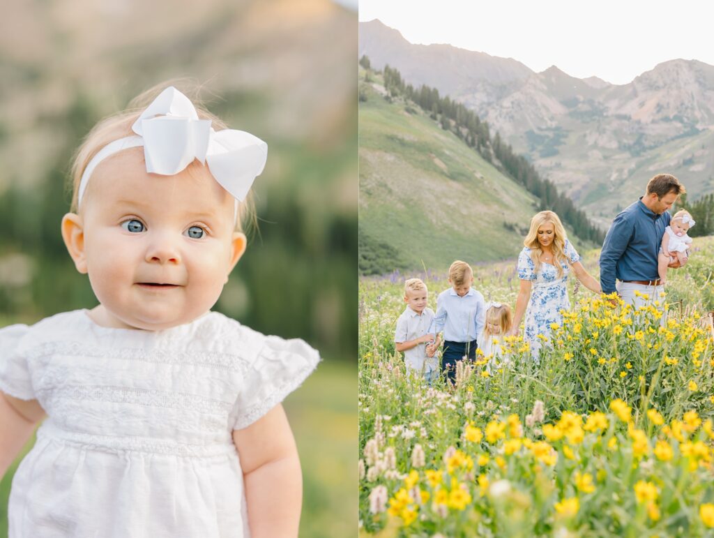 Albion Basin Flowers Family Session