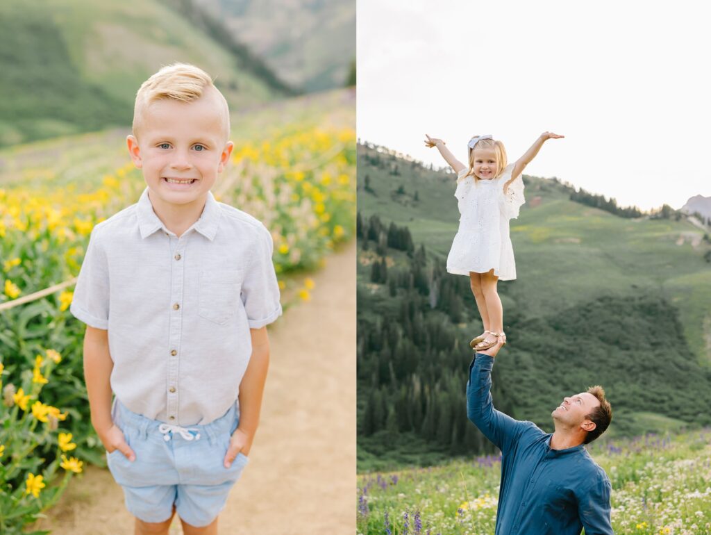 Albion Basin Flowers Family Session