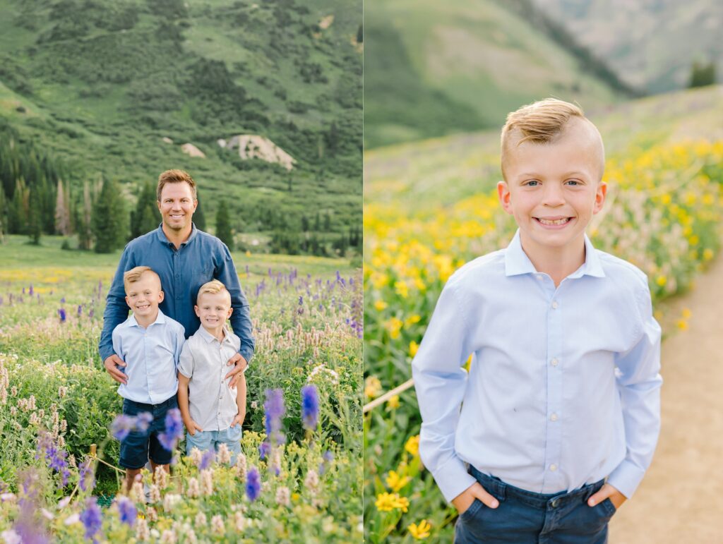 Albion Basin Flowers Family Session