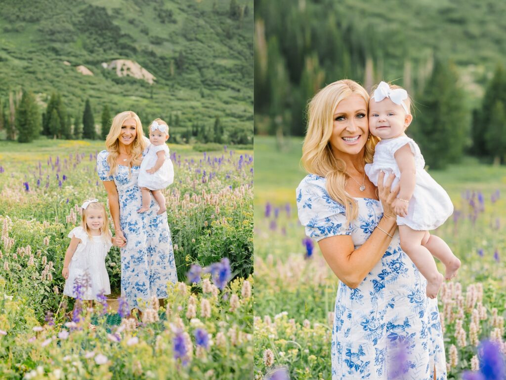 Albion Basin Flowers Family Session