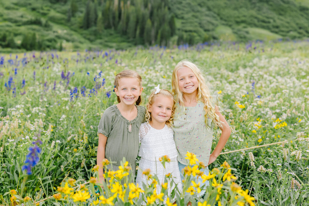 Wildflowers family pictures | Utah family photographer