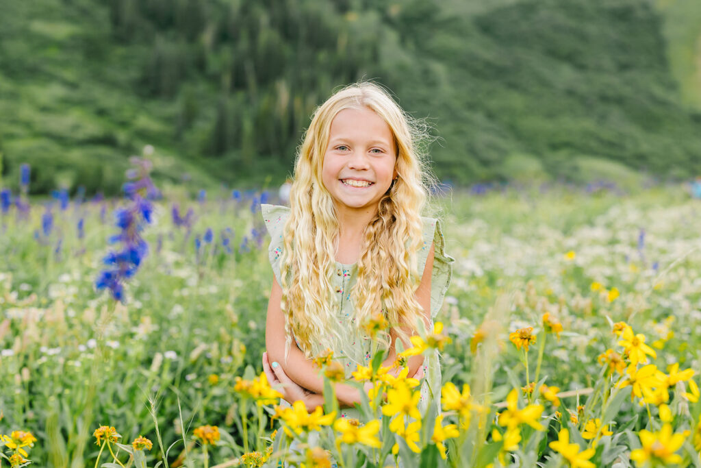 Wildflowers family pictures | Utah family photographer