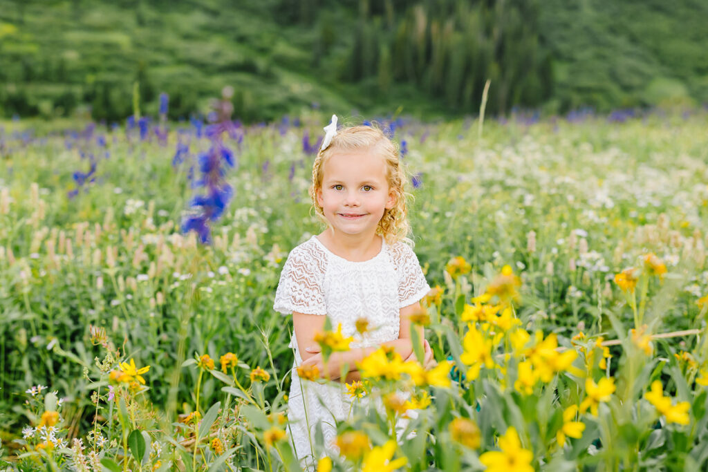 Wildflowers family pictures | Utah family photographer