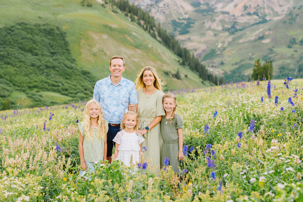 Wildflowers family pictures | Utah family photographer