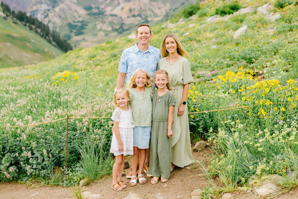 Wildflowers family pictures | Utah family photographer