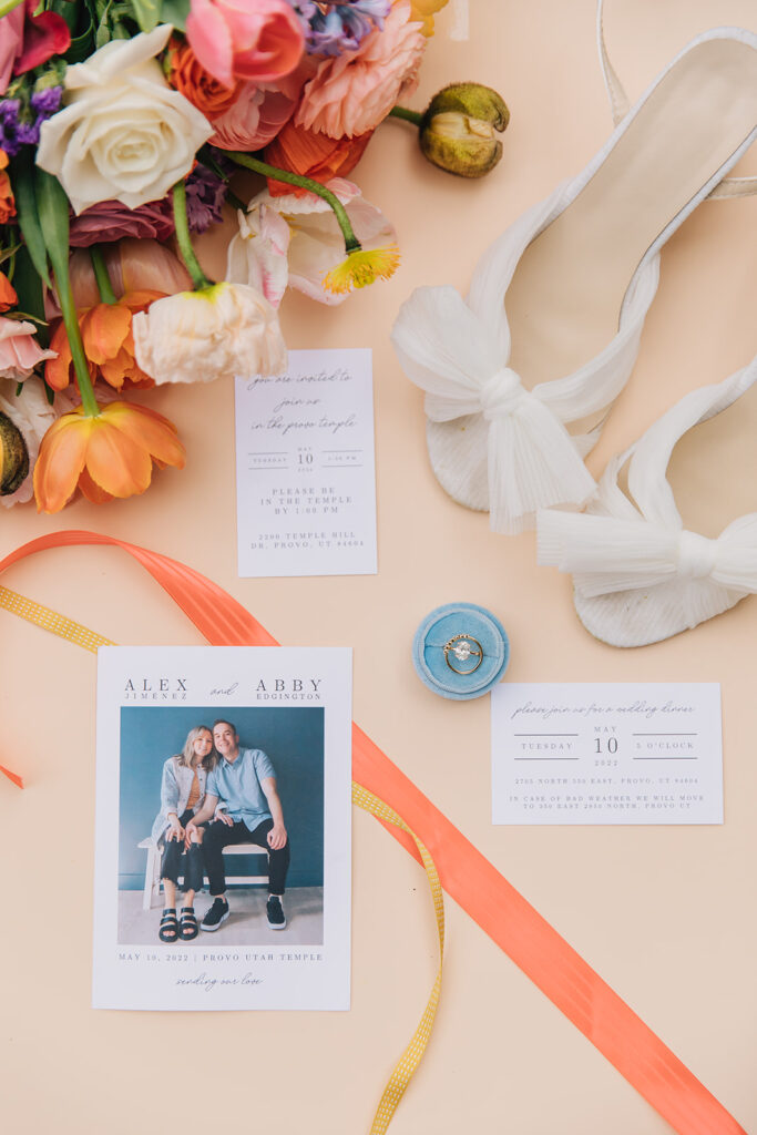 Wedding Detail Flat Lays | Utah Photographer