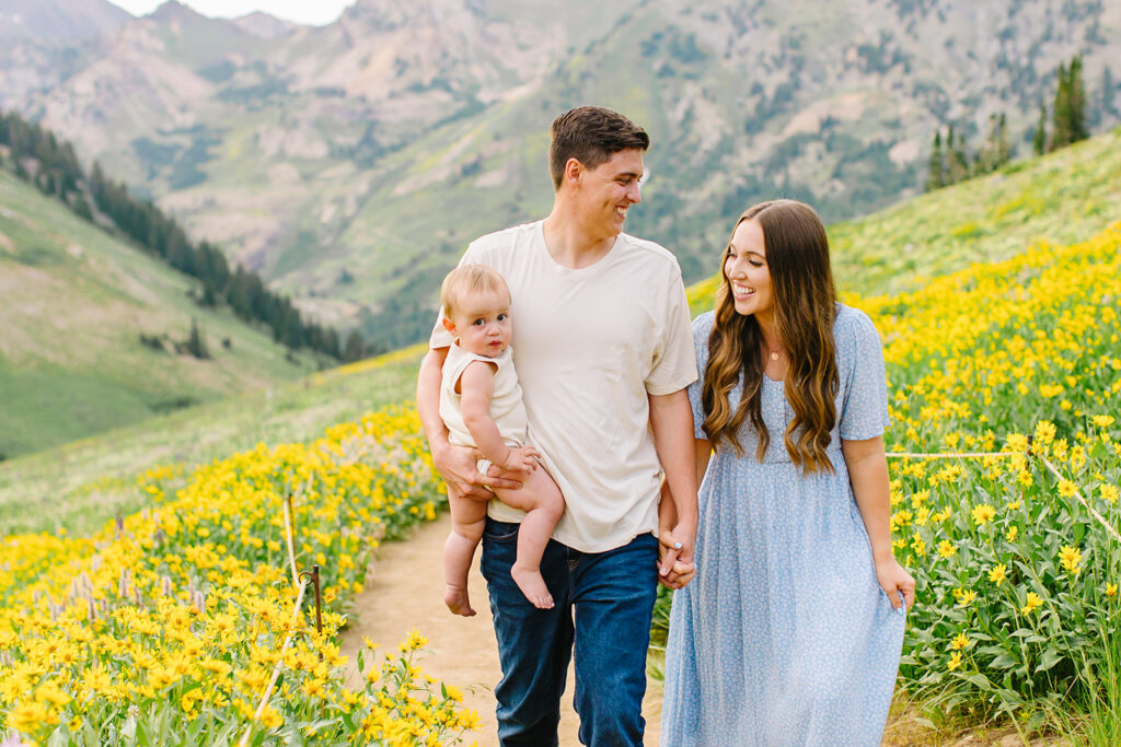 Albion Basin Wild Flowers Family Pictures