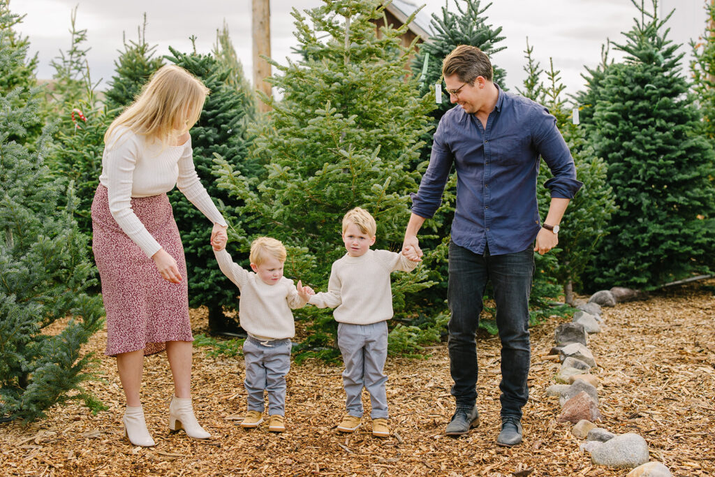 Christmas Tree Mini Session | Kinlands Farm Utah