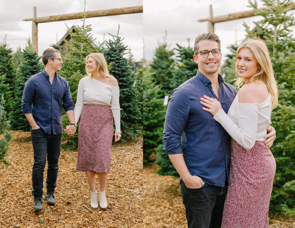 Christmas Tree Mini Session | Kinlands Farm Utah