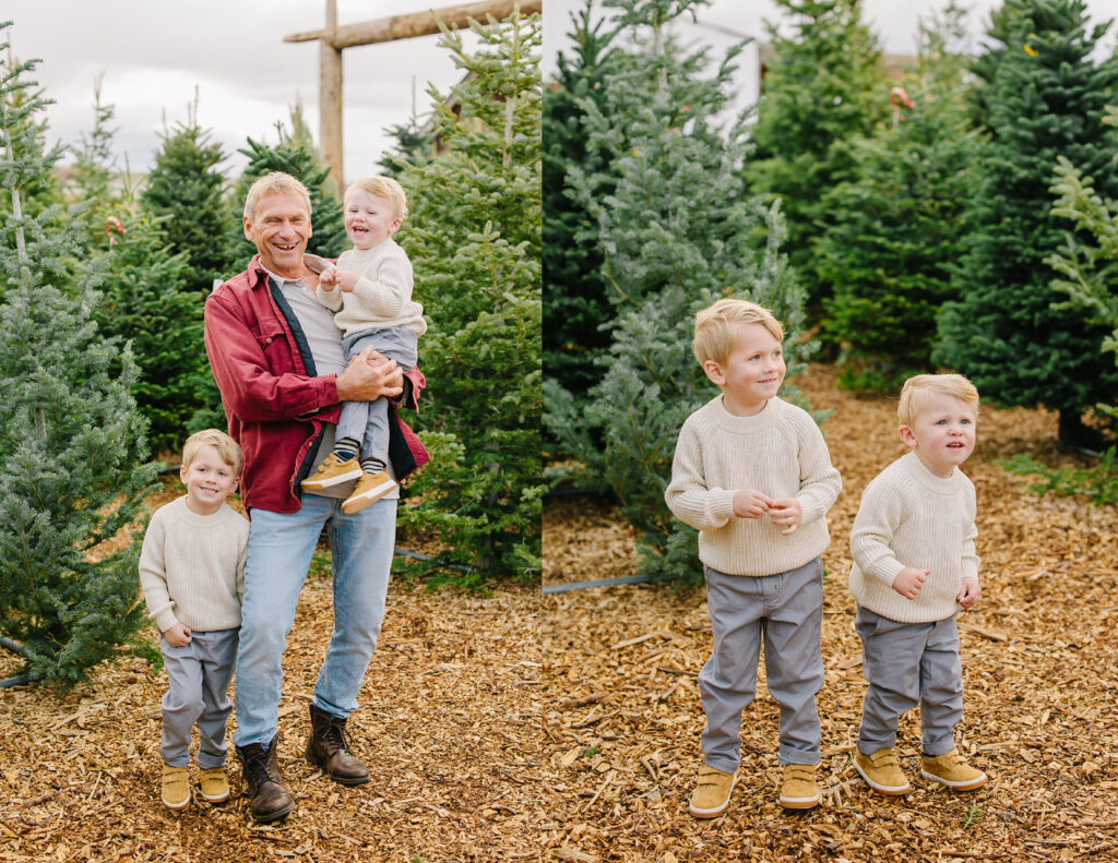 Christmas Tree Mini Session | Kinlands Farm Utah