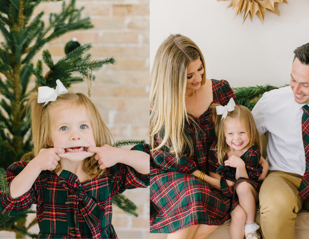 Christmas Mini Session Matching | Utah Photographer