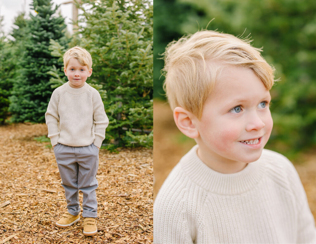 Christmas Tree Mini Session | Kinlands Farm Utah