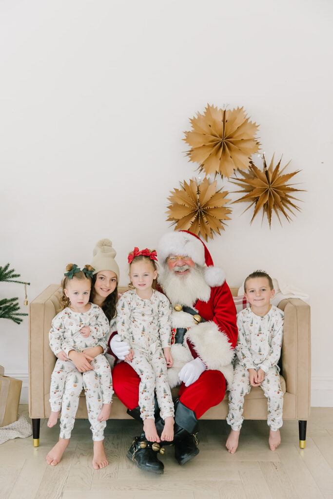 Matching Jammie Santa Pictures | Utah Photographer