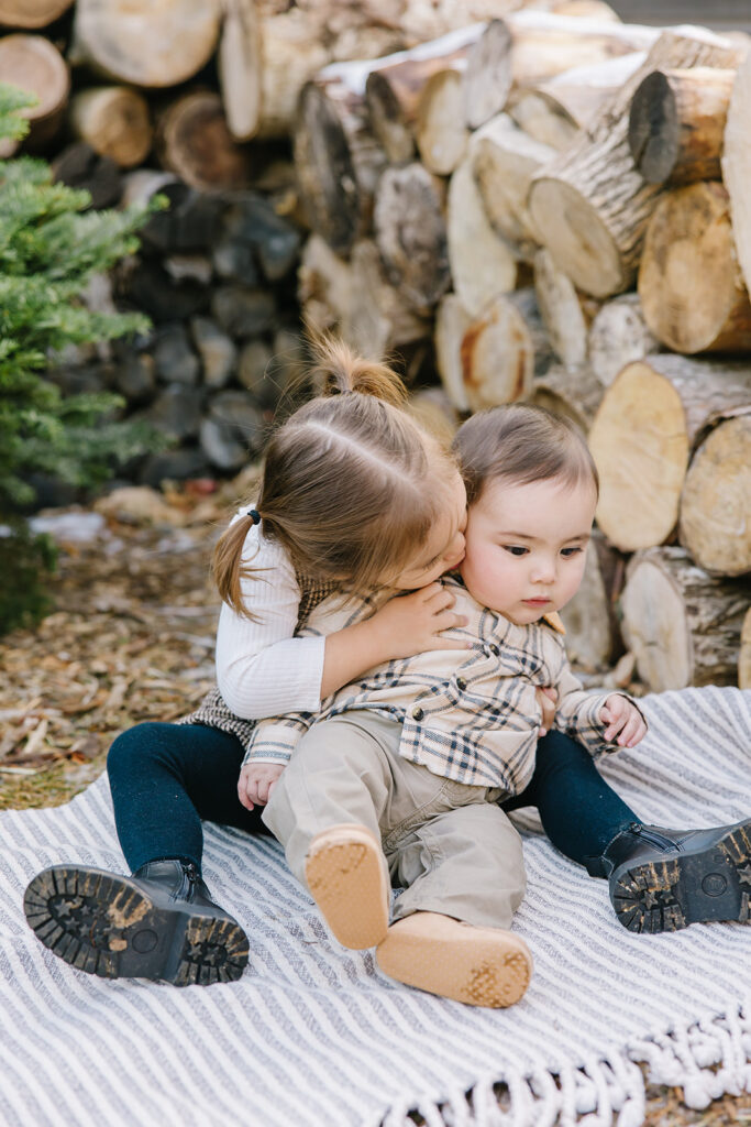 Utah Christmas Tree Mini Session | Kinlands Farm