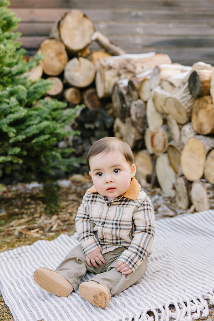 Utah Christmas Tree Mini Session | Kinlands Farm