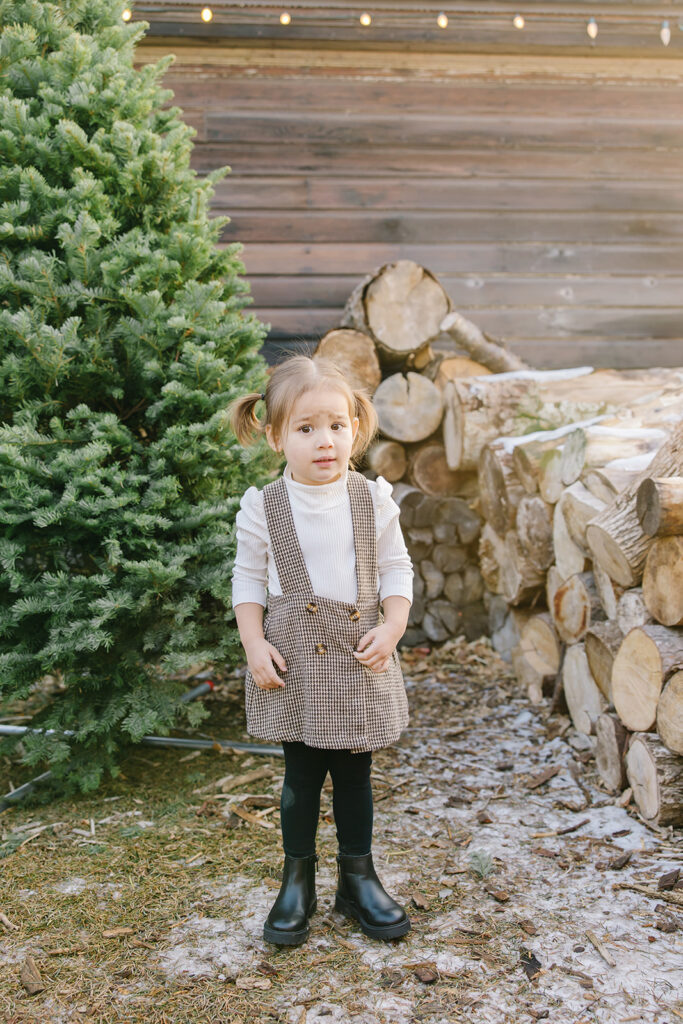 Utah Christmas Tree Mini Session | Kinlands Farm