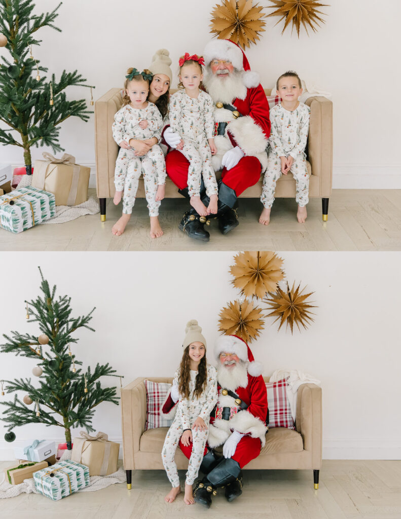 Matching Jammie Santa Pictures | Utah Photographer