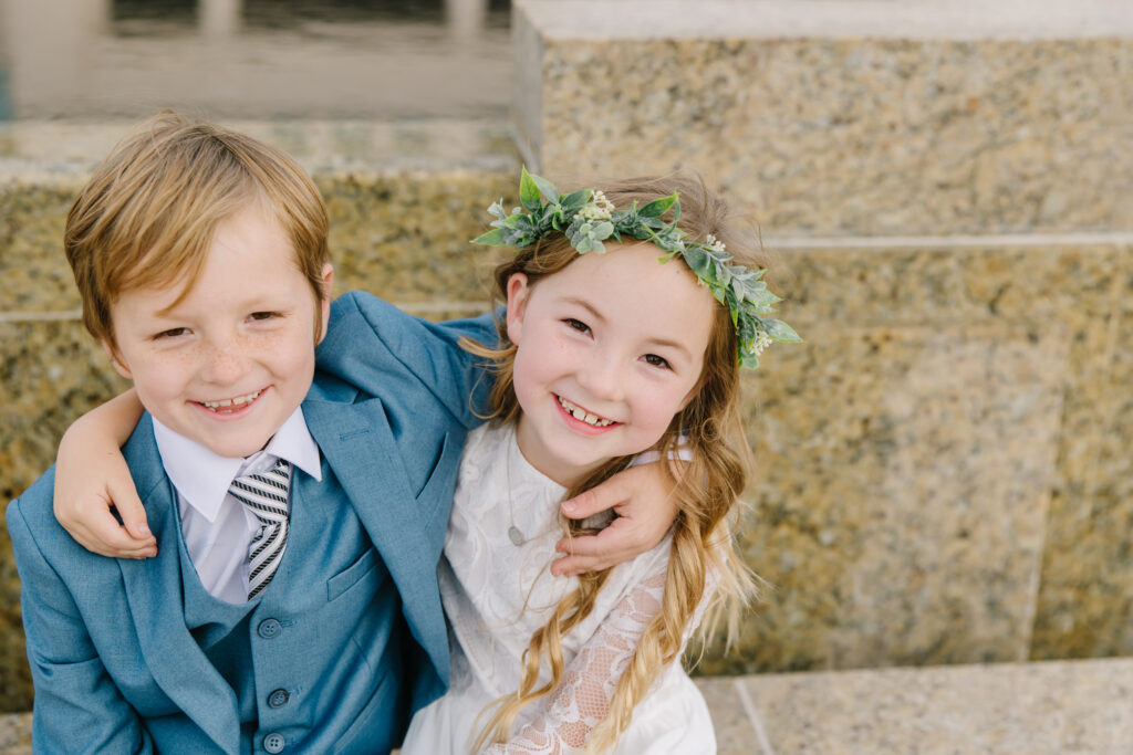 Saratoga Springs Baptism Session | Twin Baptism Pictures