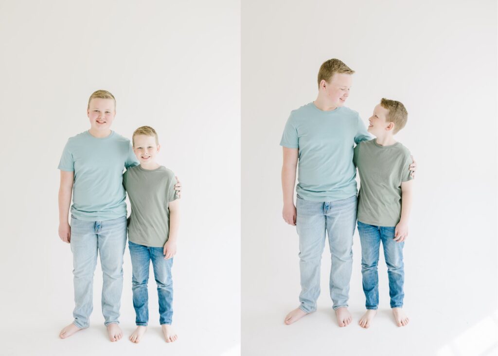 Write a simple, easy-going photography blog post about a Mommy + Me Studio Session shot at White Space Studio in Provo, Utah. 