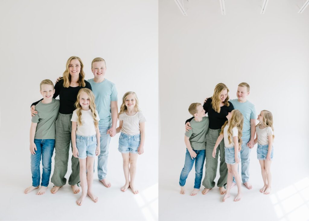 Write a simple, easy-going photography blog post about a Mommy + Me Studio Session shot at White Space Studio in Provo, Utah. 