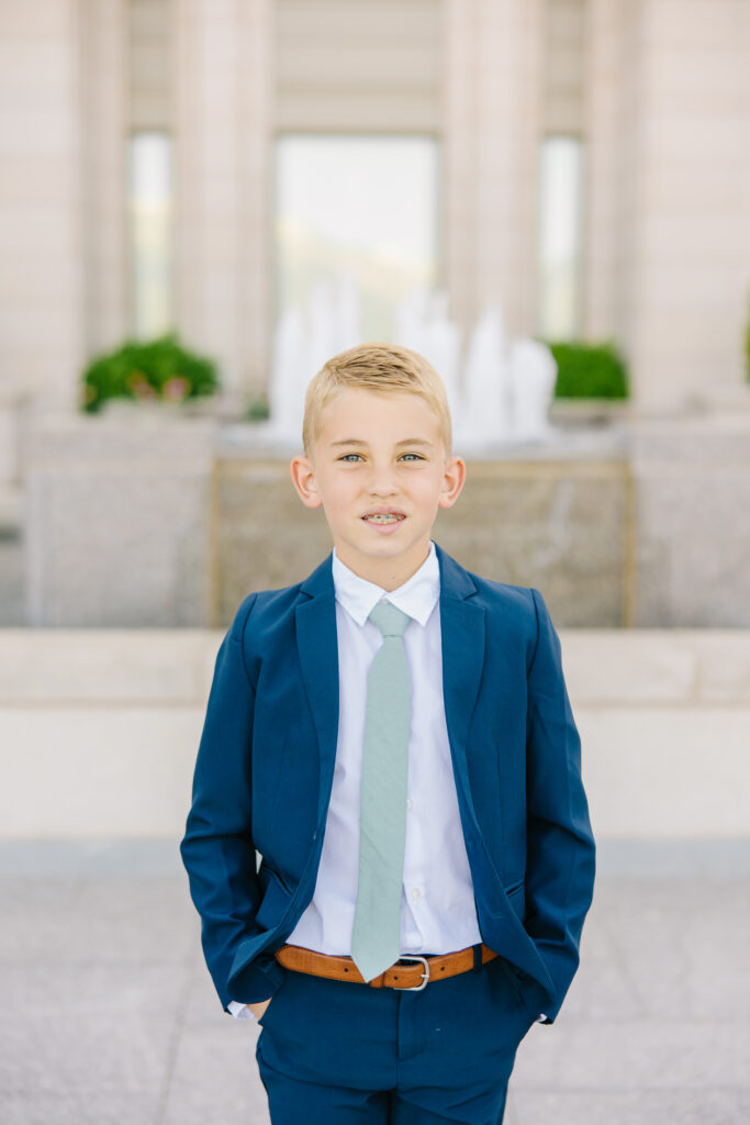 Baptism Mini Session | Oquirrh Mountain Temple