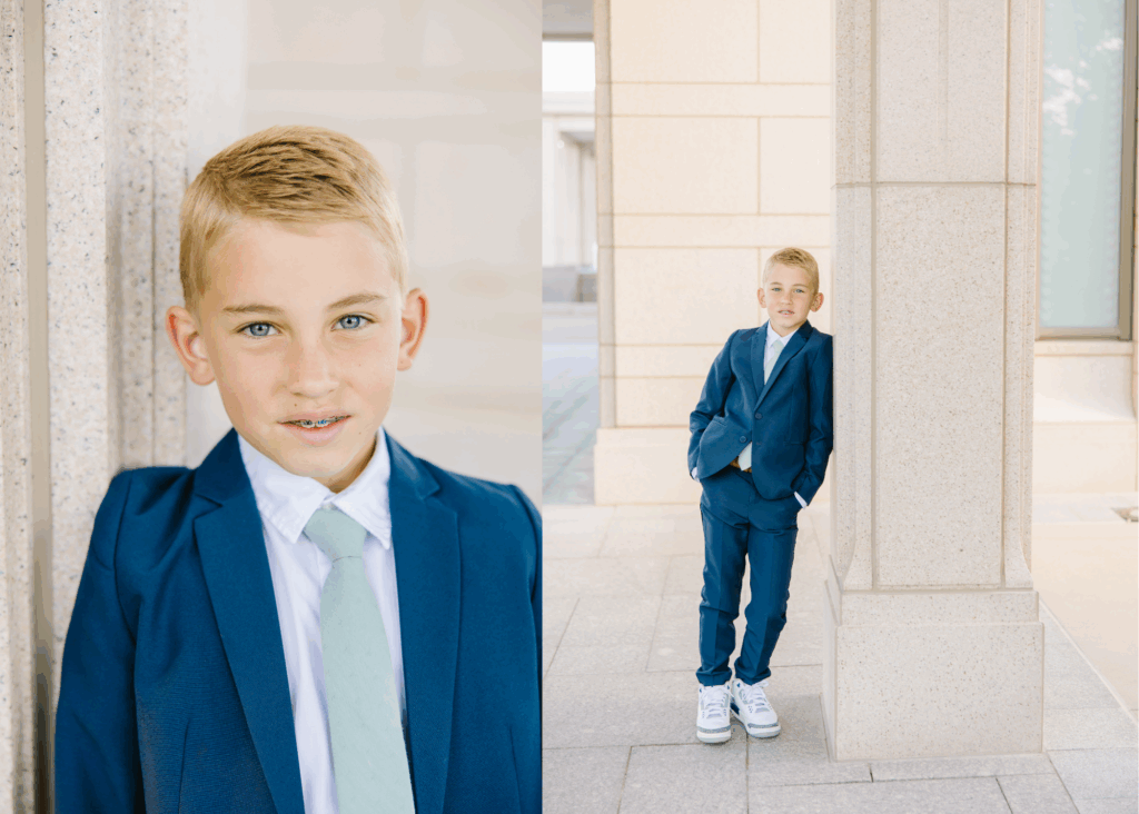 Baptism Mini Session | Oquirrh Mountain Temple