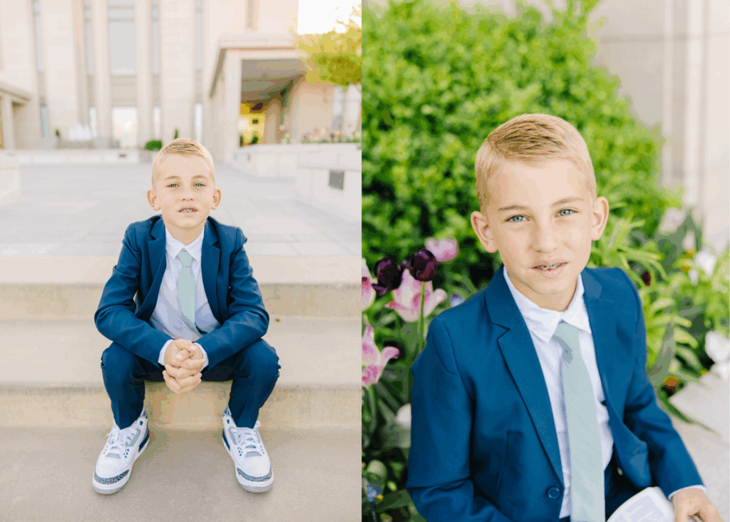 Baptism Mini Session | Oquirrh Mountain Temple
