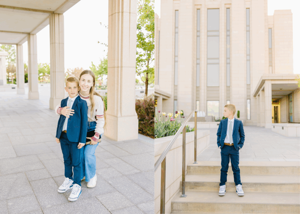 Baptism Mini Session | Oquirrh Mountain Temple