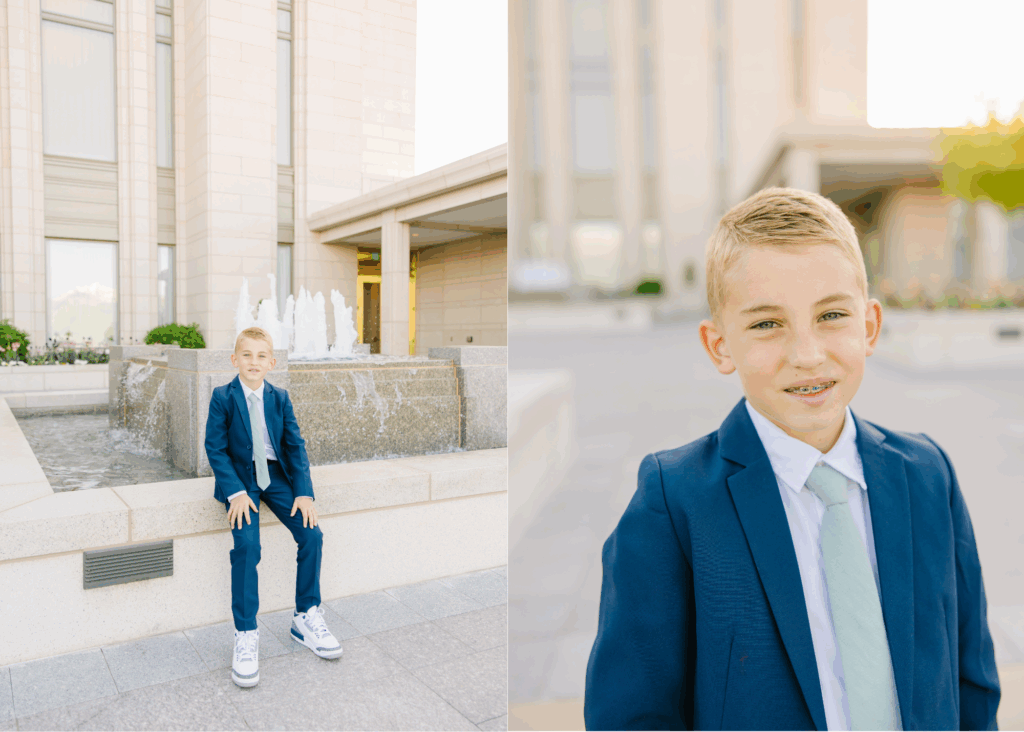 Baptism Mini Session | Oquirrh Mountain Temple