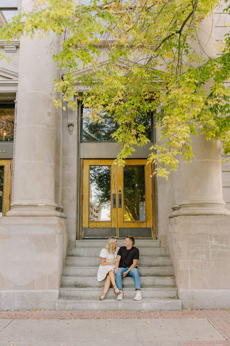 Exchange Place Engagement Session | Utah Wedding Photographer