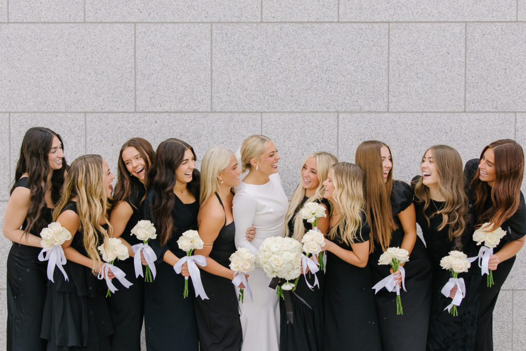 Snowy Draper Temple Wedding | Winter Wedding Photography at Draper Temple