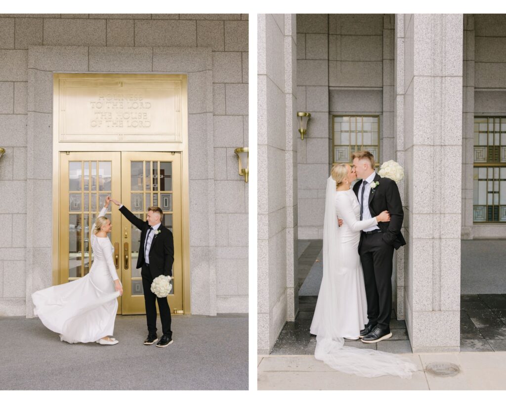 Stubler | Snowy Draper Temple Wedding