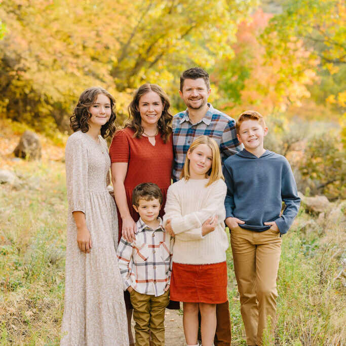 write a simple and informal blog post about a fall family session shot at Butterfield Canyon in Herriman Utah. The leaves were so beautiful, shades of yellow, orange, red and green. Include words: Butterfield Canyon Fall Family Pictures and Herriman Photographer